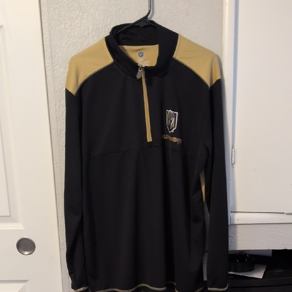NHL Other - Vegas Golden Knights Black & Gold Men's Quarter-Zip Performance Jacket